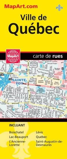 Carte des rues de la ville de Québec | MapArt plan de ville Canadian Cartographics Corporation