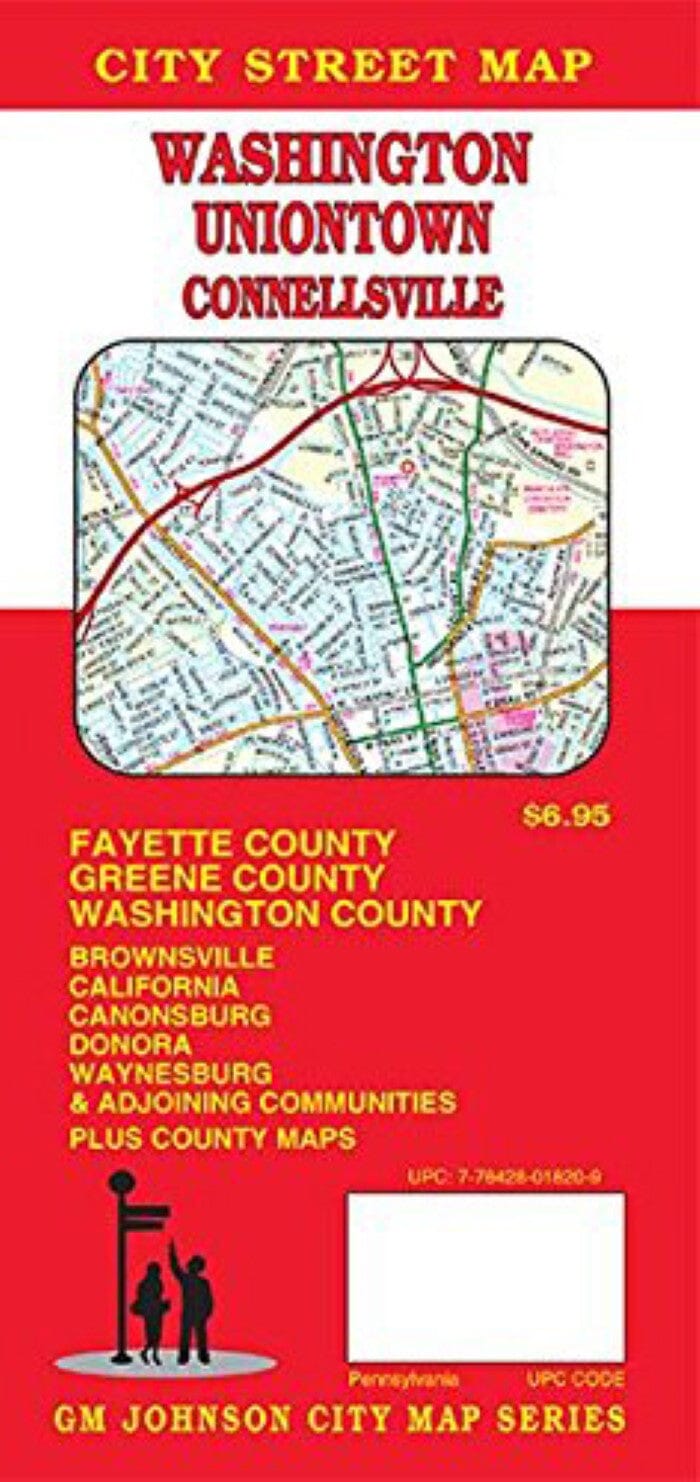 Plan de ville - Washington, Uniontown et Connellsville (Pennsylvanie) | GM Johnson plan de ville GM Johnson Default Title