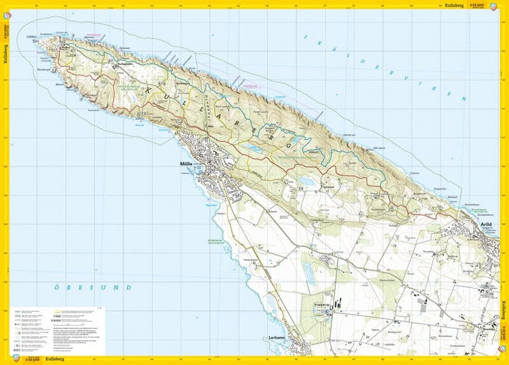 Carte des sentiers - Kullaberg stigkarta (Suède) | Calazo carte pliée Calazo 