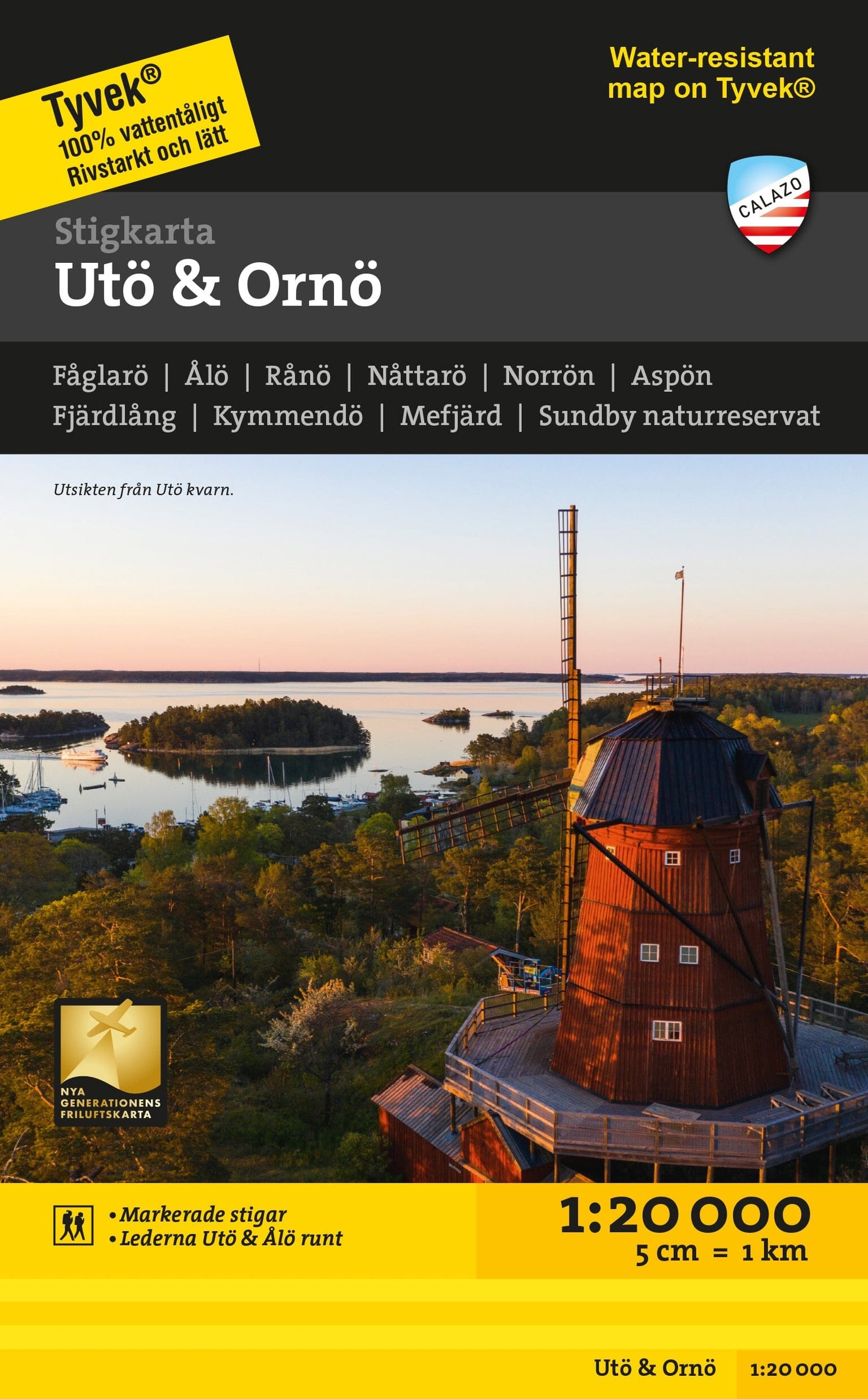 Carte des sentiers - Utö & Ornö stigkarta (Suède) | Calazo carte de randonnée Calazo Default Title