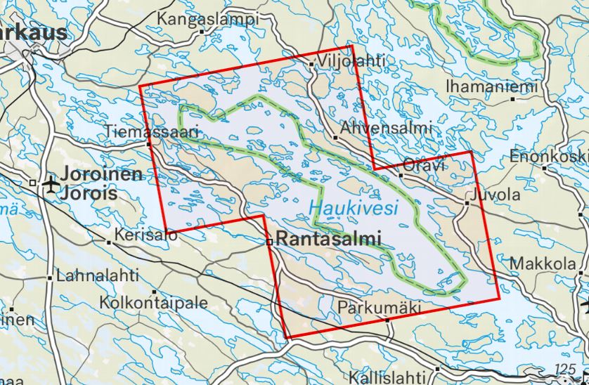 Carte des sports nautiques - Linnansaaren kansallispuisto (Finlande) | Calazo carte de randonnée Calazo