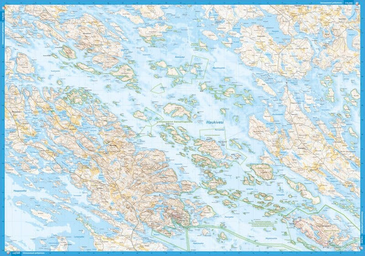 Carte des sports nautiques - Linnansaaren kansallispuisto (Finlande) | Calazo carte pliée Calazo 