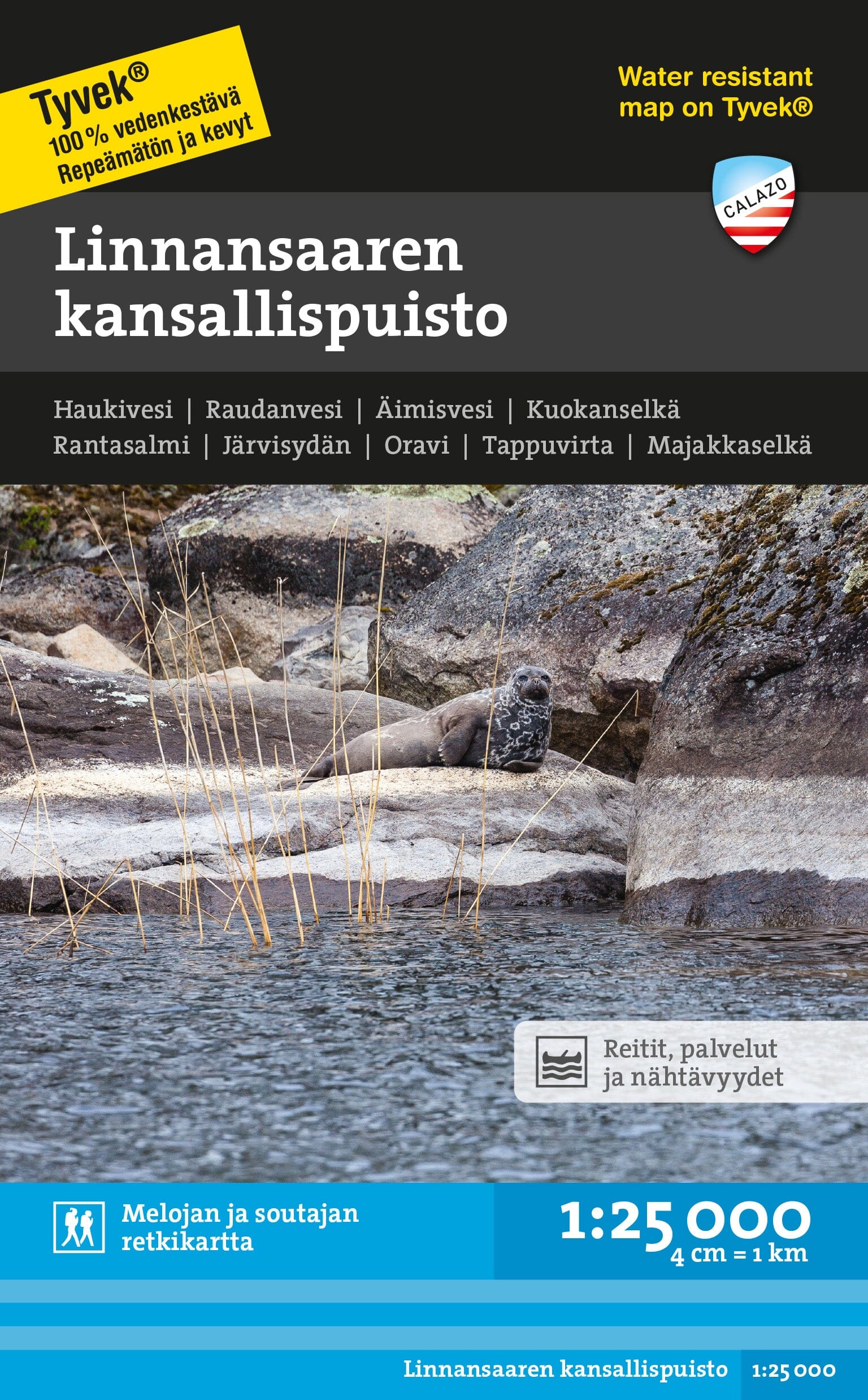 Carte des sports nautiques - Linnansaaren kansallispuisto (Finlande) | Calazo carte de randonnée Calazo Default Title