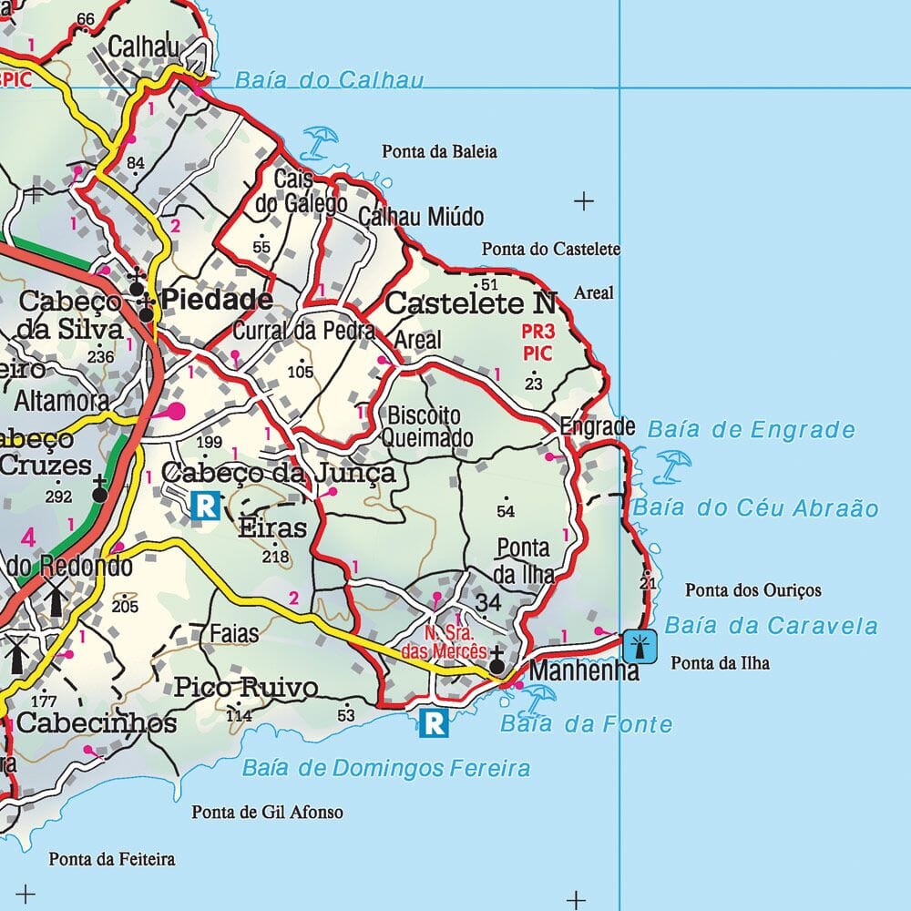 Carte détaillée - Açores | Freytag & Berndt carte routière Freytag & Berndt