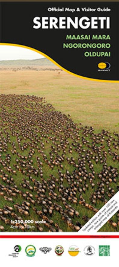 Carte détaillée - Serengeti, Masai Mara, Ngorogoro and Oldupai | Harvey Maps carte routière Harvey Maps