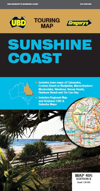 Detailed map - Sunshine Coast (Queensland) No. 405 | UBD Gregory's ...