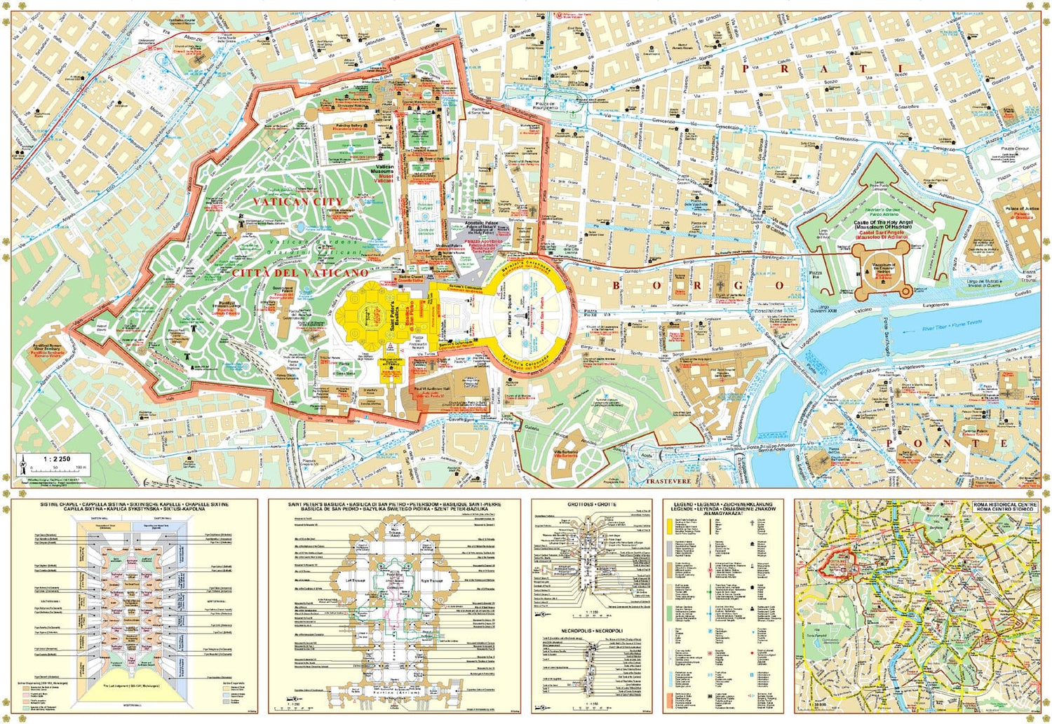 Carte détaillée - Vatican et environs | Gizi Map plan de ville Gizi Map