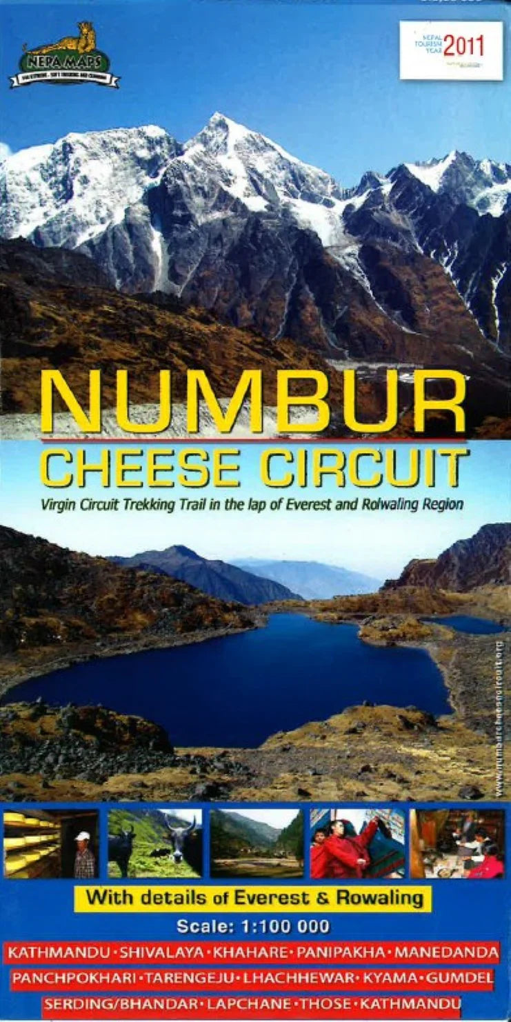 Carte du circuit des fromages de Numbur | Himalayan MapHouse carte routière Himalayan MapHouse