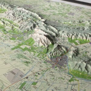 Carte en relief - Alpilles - 70 x 50 cm | Dénivelés Editions carte en relief Dénivelés Editions 
