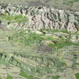 Carte en relief - Alpilles - 70 x 50 cm | Dénivelés Editions carte en relief Dénivelés Editions 