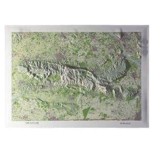 Carte en relief - Alpilles - 70 x 50 cm | Dénivelés Editions carte en relief Dénivelés Editions 