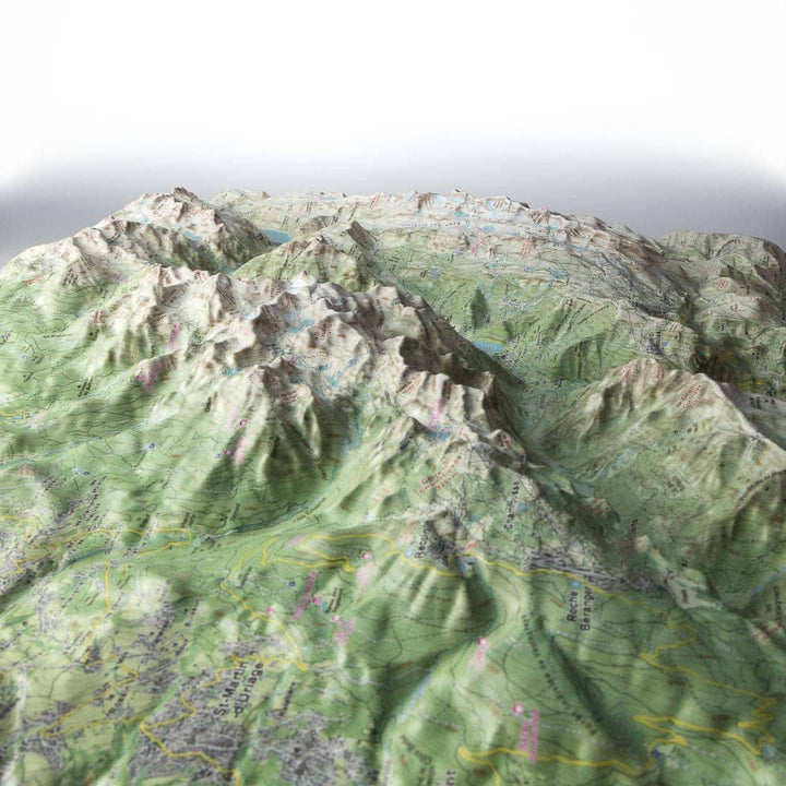 Carte en relief - Belledonne Sud et les Grandes Rousses - 70 x 50 x 5,6 cm | Dénivelés Editions carte en relief Dénivelés Editions 