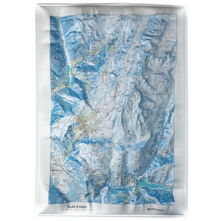 Carte en relief - Domaine Alpe d'Huez - 70 x 50 x 9 cm | Dénivelés Editions carte en relief Dénivelés Editions Default Title
