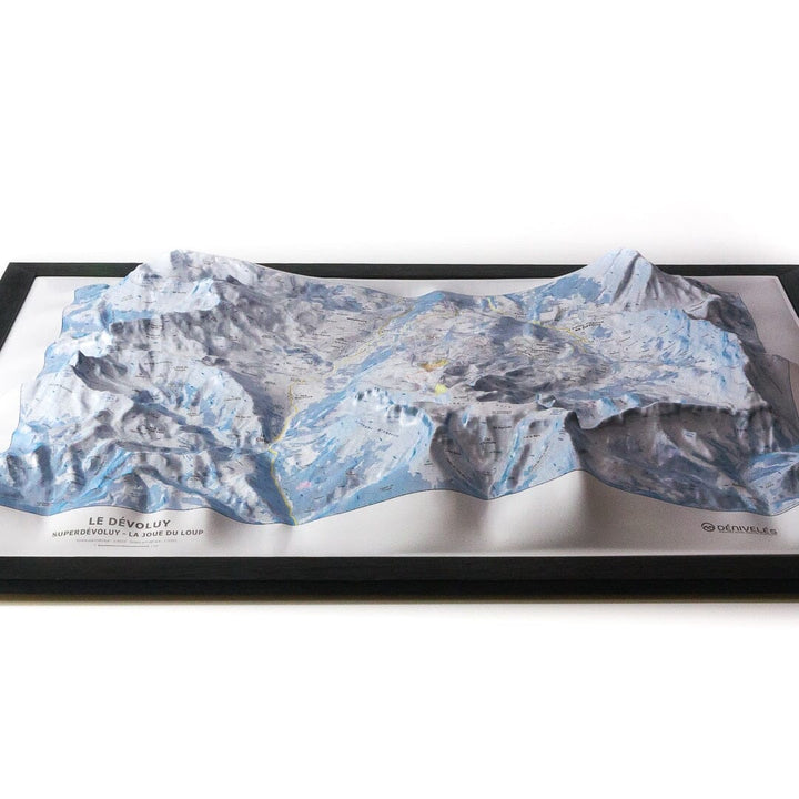 Carte en relief - Domaine du Dévoluy - 70 x 50 x 6 cm | Dénivelés Editions carte en relief Dénivelés Editions 