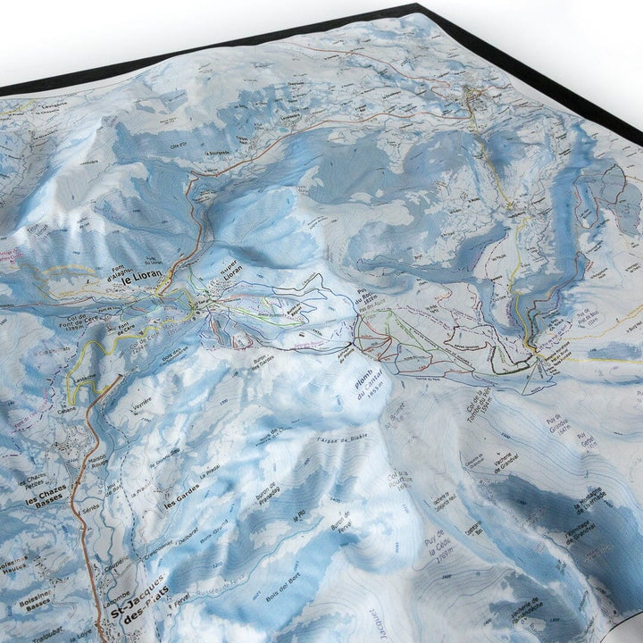 Carte en relief - Domaine Le Lioran - 70 x 50 x 9 cm | Dénivelés Editions carte en relief Dénivelés Editions 