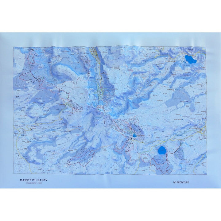 Carte en relief - Domaines Massif du Sancy, Super-Besse, Mont Dore, Chastreix - 70 x 50 x 5,4 cm | Dénivelés Editions carte en relief Dénivelés Editions Default Title