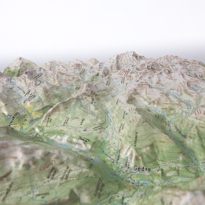 Carte en relief - Gavarnie, Néouvielle - 70 x 50 x 6,5 cm | Dénivelés Editions carte en relief Dénivelés Editions 