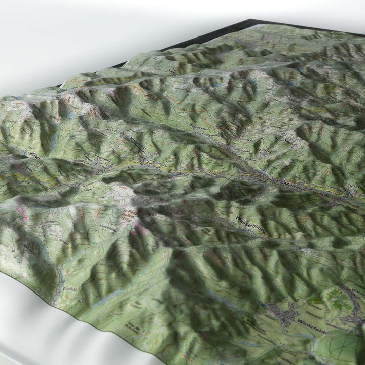 Carte en relief - Hautes Vosges, Munster - 50 x 70 x 33 cm | Dénivelés Editions carte en relief Dénivelés Editions 