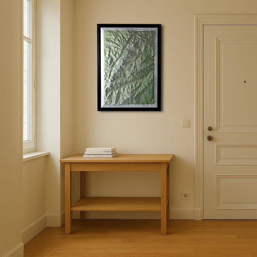 Carte en relief - Hautes Vosges, Munster - 50 x 70 x 33 cm | Dénivelés Editions carte en relief Dénivelés Editions 