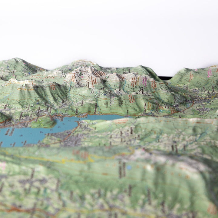 Carte en relief - Massif des Bauges - 50 x 70 x 3,6 cm | Dénivelés Editions carte en relief Dénivelés Editions 