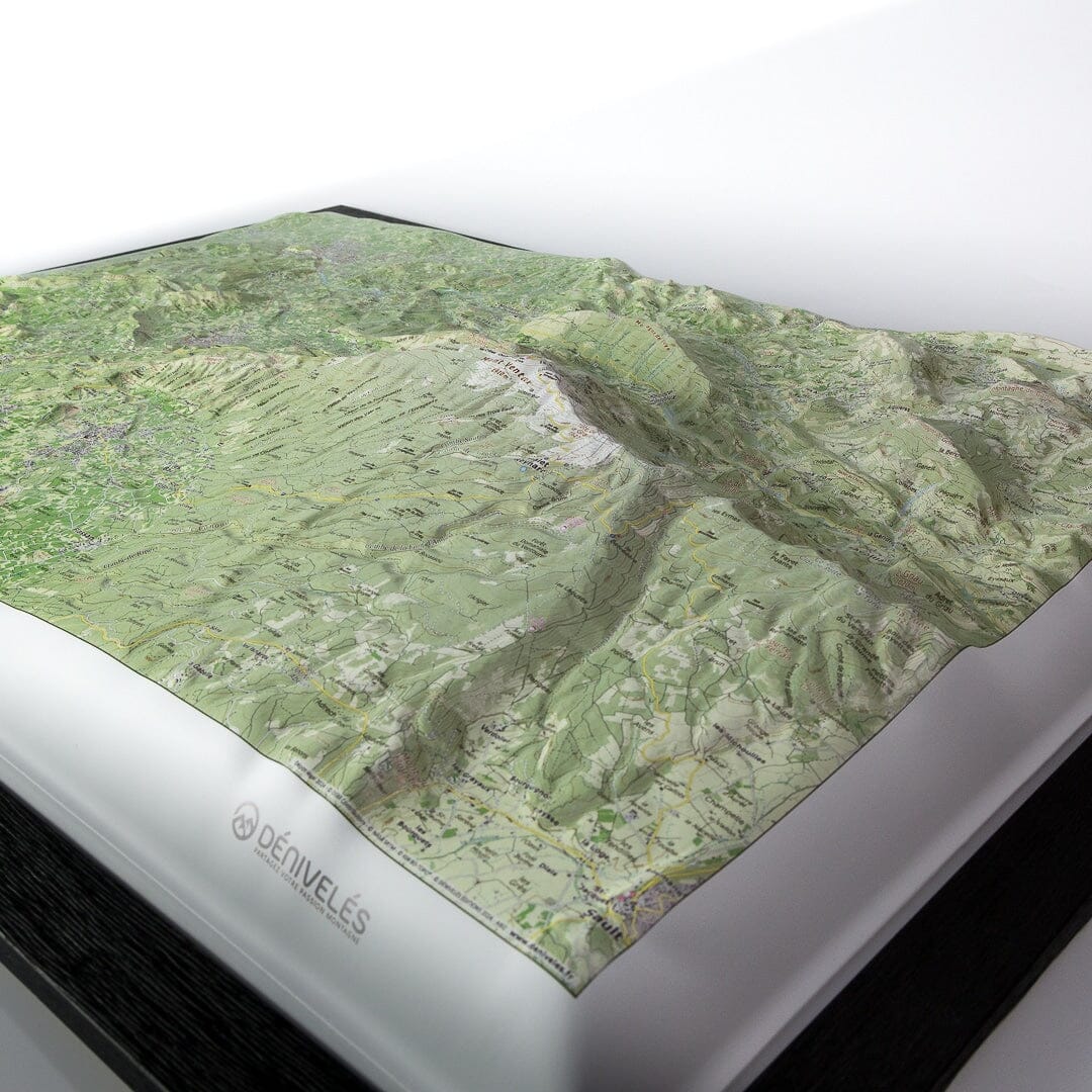 Carte en relief - Mont Ventoux - 70 x 50 x 4,5 cm | Dénivelés Editions carte en relief Dénivelés Editions 
