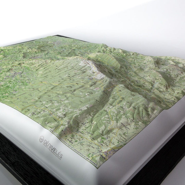 Carte en relief - Mont Ventoux - 70 x 50 x 4,5 cm | Dénivelés Editions carte en relief Dénivelés Editions 