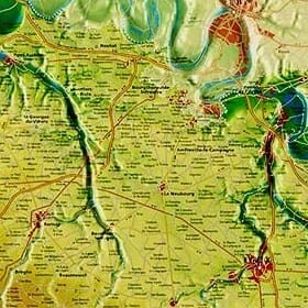 Carte en relief petit format - Eure - 31 x 31 cm carte en relief Reliefs Editions 