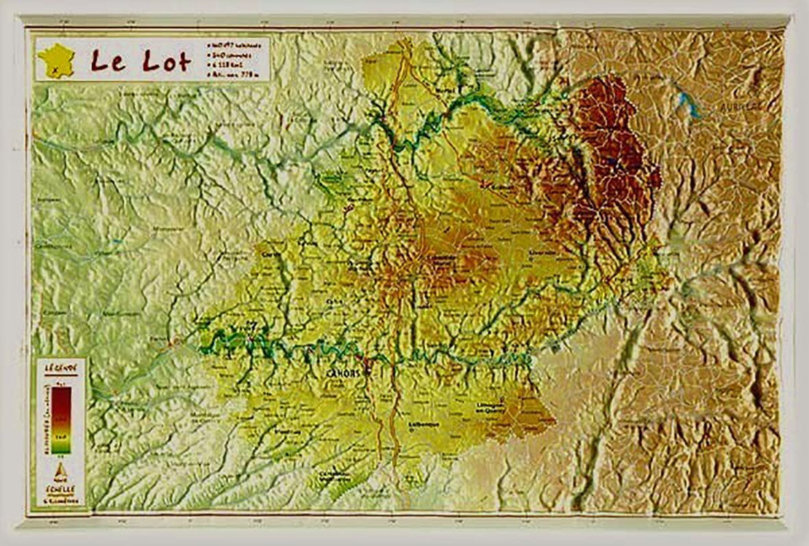 Carte en relief petit format - Lot - 21 X 31 cm carte en relief Reliefs Editions Default Title