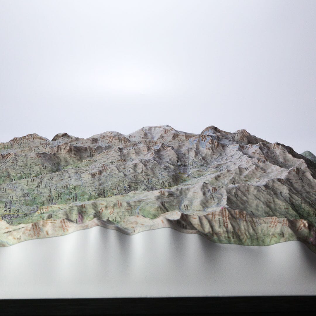 Carte en relief - Vanoise : Les 3 Vallées - 50 x 70 x 7 cm | Dénivelés Editions carte en relief Dénivelés Editions 