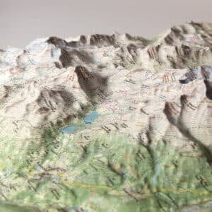 Carte en relief - Vanoise : Les Glaciers - 50 x 70 cm | Dénivelés Editions carte en relief Dénivelés Editions 