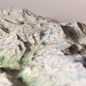 Carte en relief - Vanoise : Les Glaciers - 50 x 70 cm | Dénivelés Editions carte en relief Dénivelés Editions 