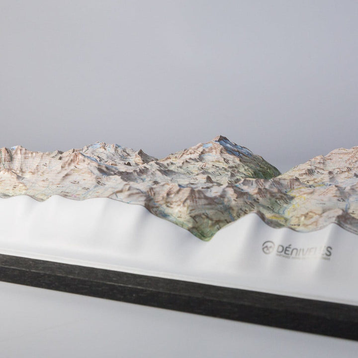 Carte en relief - Vanoise, Tignes, Val d'Isère - 70 x 50 x 7 cm | Dénivelés Editions carte en relief Dénivelés Editions 