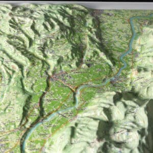 Carte en relief - Vercors Nord - 50 x 70 cm | Dénivelés Editions carte en relief Dénivelés Editions 