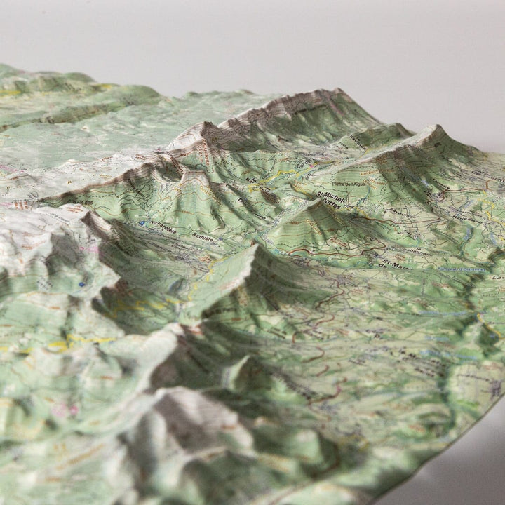 Carte en relief - Vercors Sud - 70 x 50 cm | Dénivelés Editions carte en relief Dénivelés Editions 