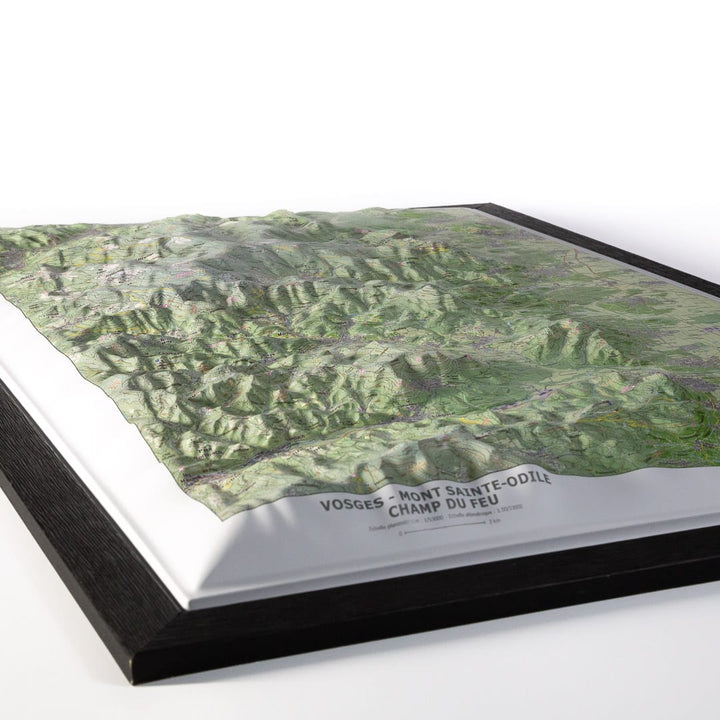 Carte en relief - Vosges : Mont Sainte Odile, Champ du Feu - 50 x 70 cm | Dénivelés Editions carte en relief Dénivelés Editions