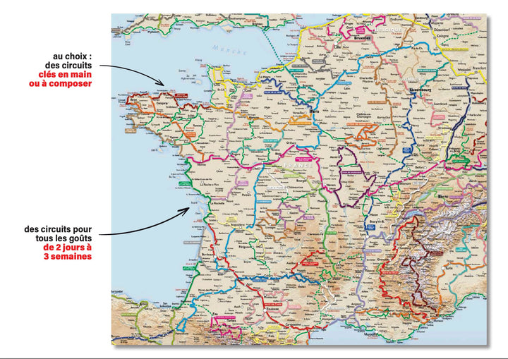 Carte - Europe & France à moto, les plus beaux road trips carte cycliste Suzac Editions 