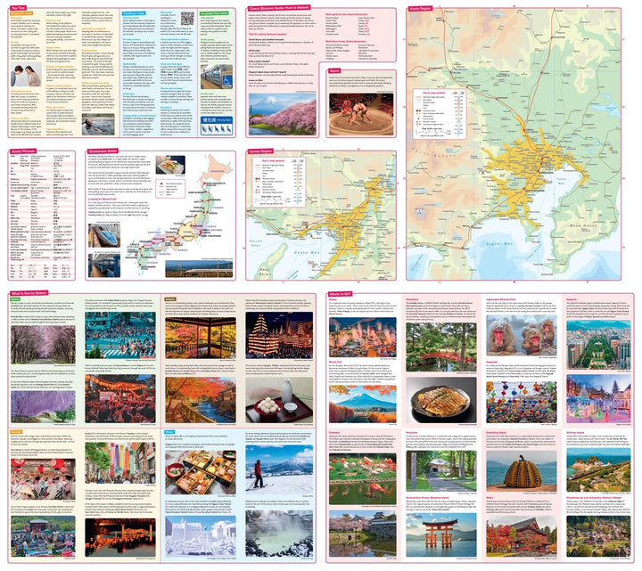 Carte ferroviaire - Japon | Collins Rail Map carte routière Collins 