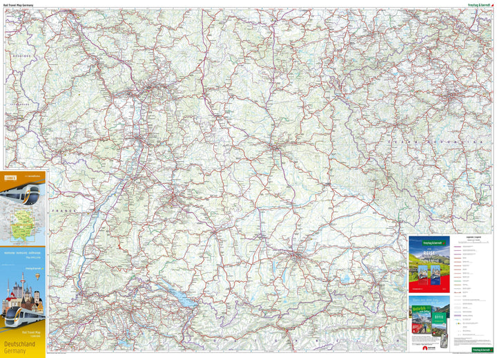 Carte ferrovière - Allemagne | Freytag & Berndt carte routière Freytag & Berndt 