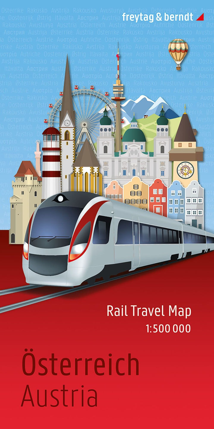 Carte ferrovière - Autriche | Freytag & Berndt carte routière Freytag & Berndt 