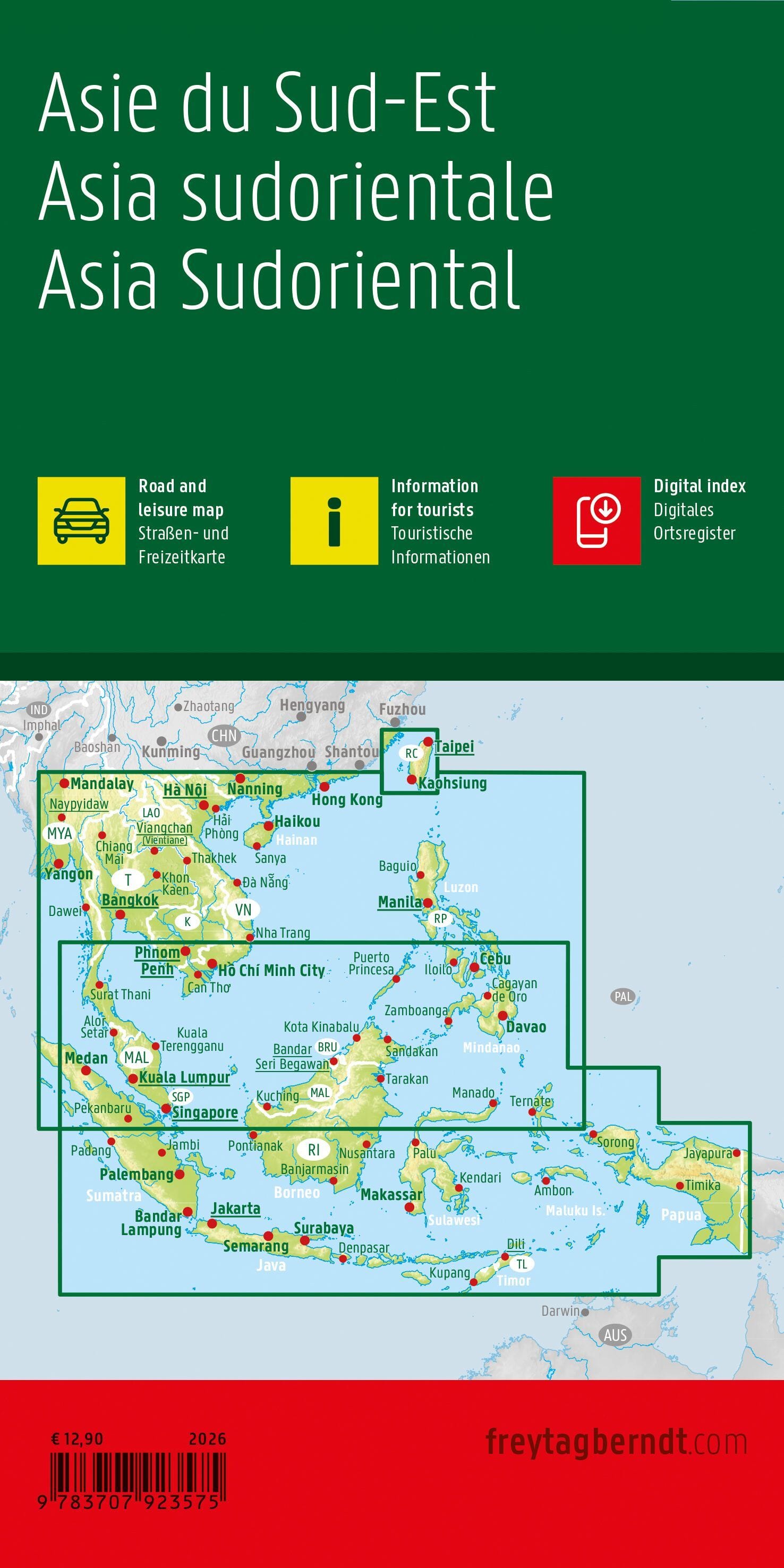 Carte générale - Asie du Sud-Est | Freytag & Berndt carte routière Freytag & Berndt 