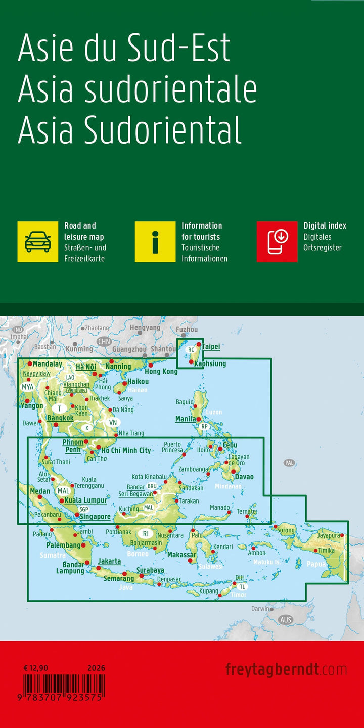 Carte générale - Asie du Sud-Est | Freytag & Berndt carte routière Freytag & Berndt 