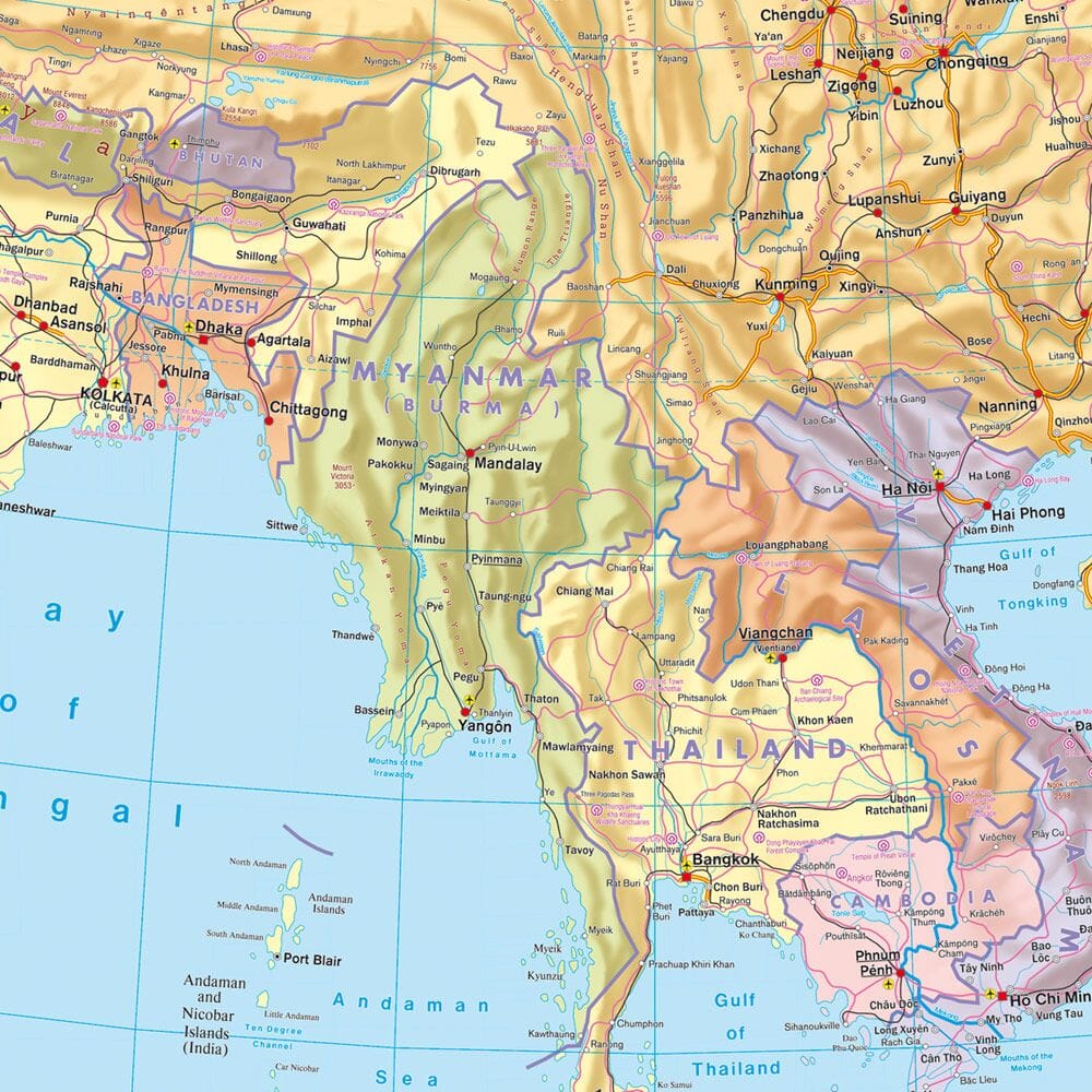 Carte générale - Asie | Freytag & Berndt carte routière Freytag & Berndt