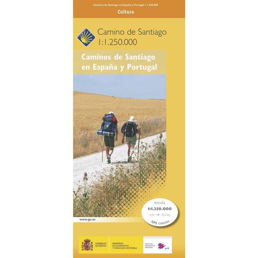 Carte générale - Caminos de Santiago en la Península Ibérica | CNIG carte routière CNIG