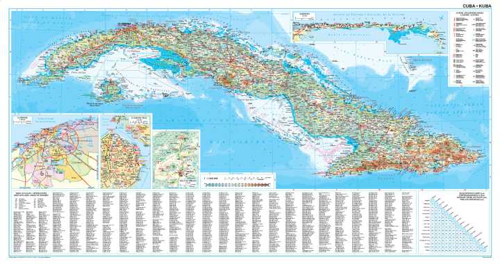 Carte géographique - Cuba | Gizi Map carte routière Gizi Map