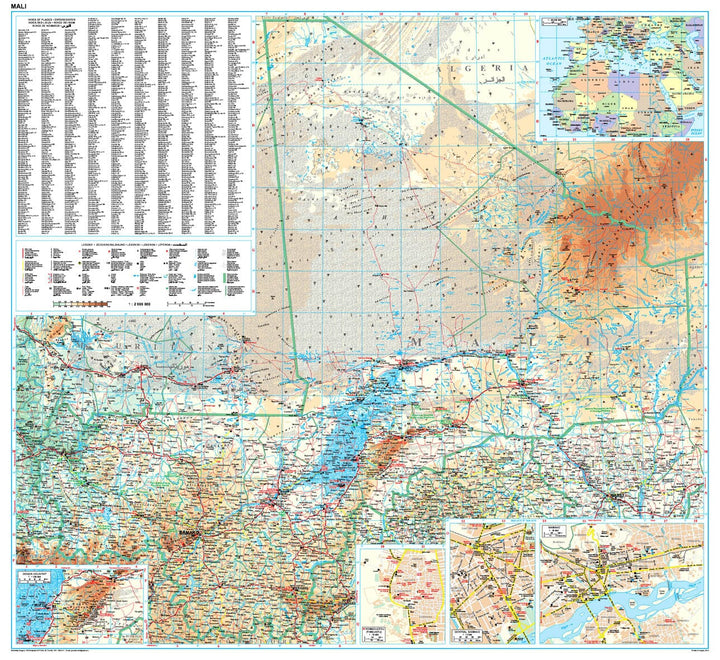Carte géographique - Mali | Gizi Map carte pliée Gizi Map 