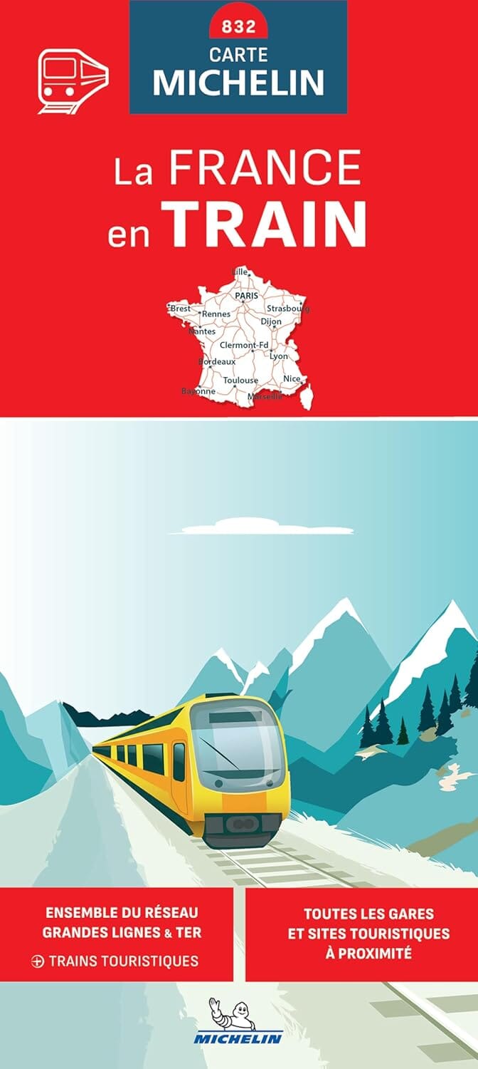 Carte - La France en train 2026 | Michelin carte routière Michelin 