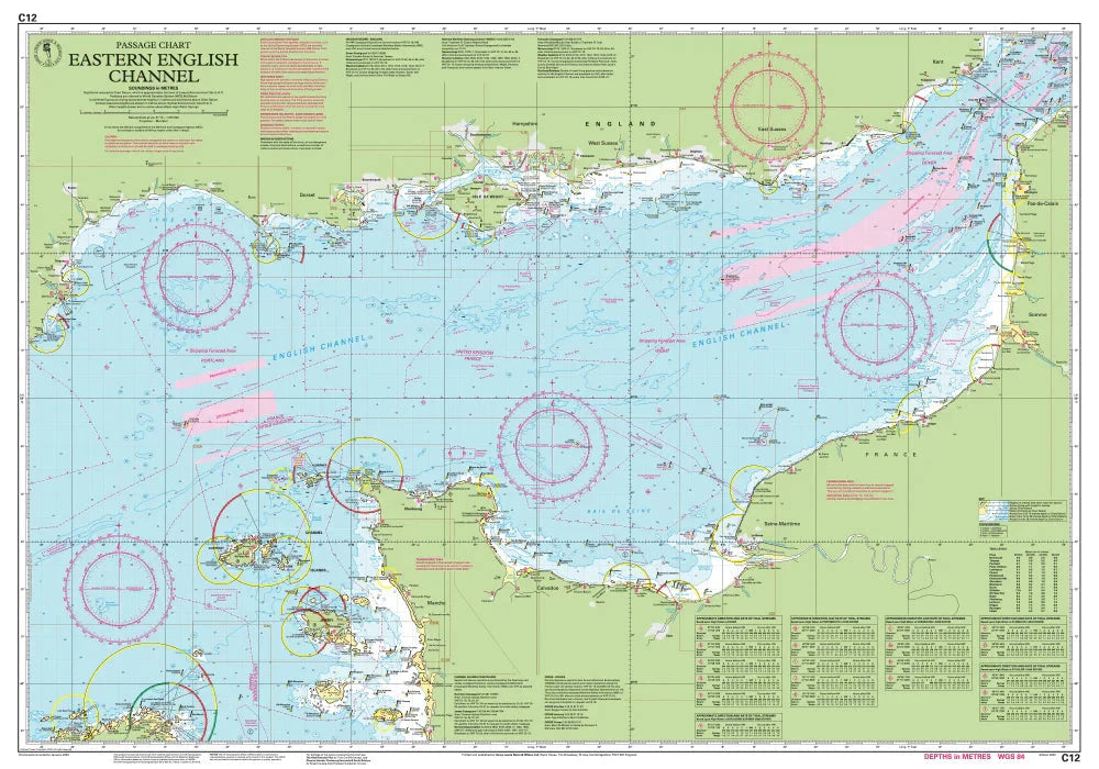 Carte marine C12 - Western English Channel Passage 1/375 | Imray carte marine Imray 