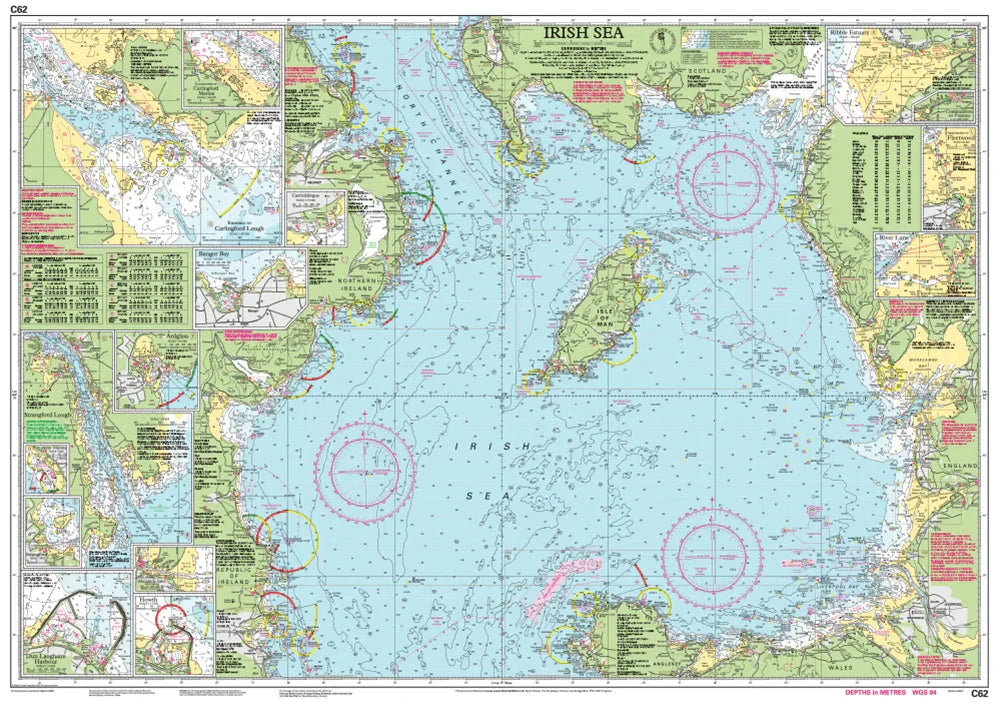 Carte marine C62 - Irish Sea 1/280 | Imray carte marine Imray 