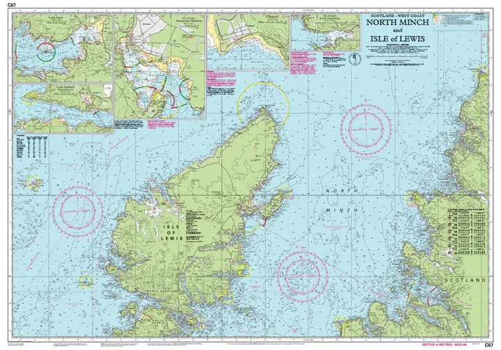 Carte marine C77 - North Minch & île de Lewis | Imray - 1:155 000 carte marine Imray 