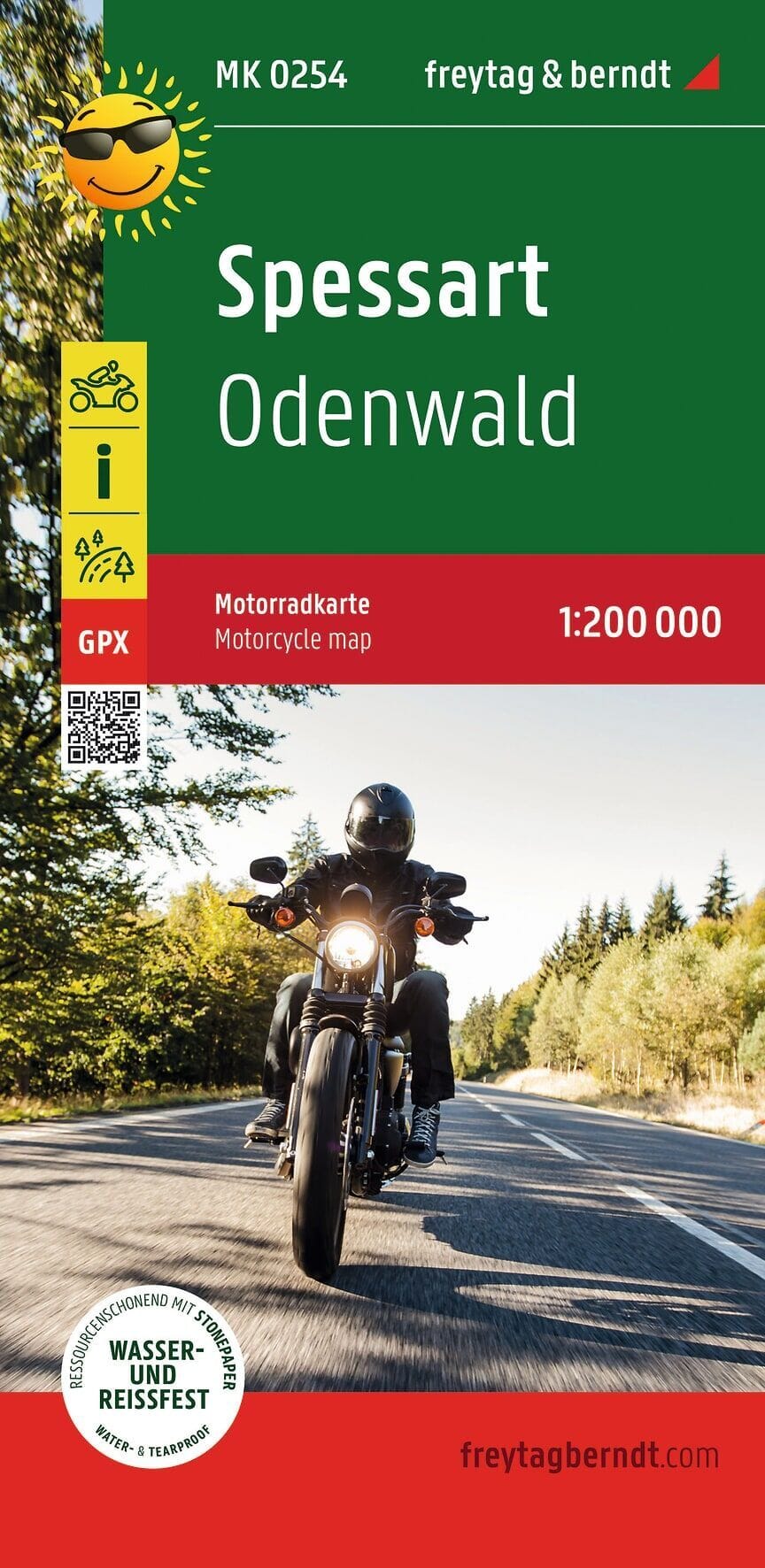 Carte moto - Spessart | Freytag & Berndt – 1:200 000 carte routière Freytag & Berndt 